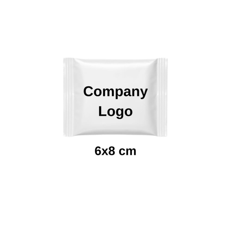 6x8 cm Custom Logo Printed Disposable Wet Wipes (50,000 Pcs)